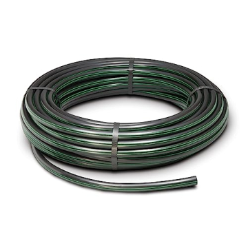 Rain Bird T63-100 Drip Irrigation 1/2" (0.634" OD) Blank Distribution Tubing, 100' Roll, Black