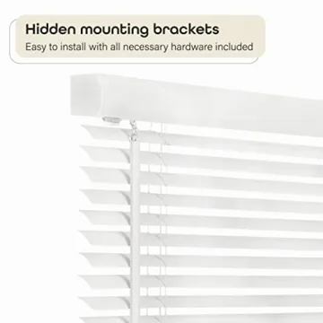 Cordless Light Filtering Mini Blinds - 23" x 42" Pearl White