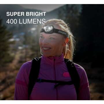 Energizer Rechargeable LED Headlamp Pro400 - Waterproof