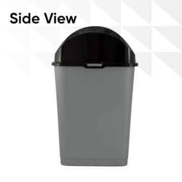 Buy Superio Small Trash Can with Lid 4.5 Gallon Efficient Waste Bin