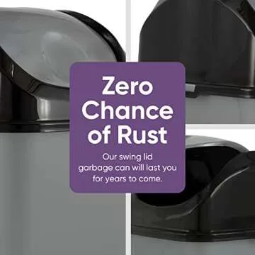 Buy Superio Small Trash Can with Lid 4.5 Gallon Efficient Waste Bin