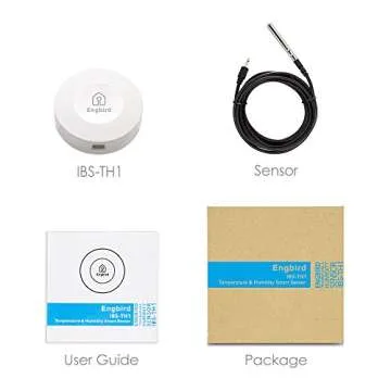 Inkbird Smart Sensor Data Logger Wireless Temp RH Monitor Device Android iPhone Temperature Humidity Recorder Thermometer Hygrometer IBS-TH1 Basement Guitar Greenhouse