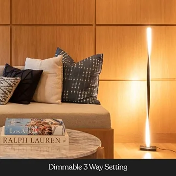 Brightech Helix LED Floor Lamp with Dimmable Brightness
