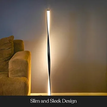 Brightech Helix LED Floor Lamp with Dimmable Brightness
