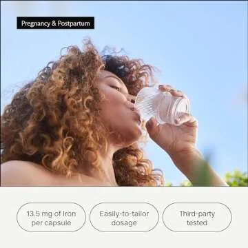 Needed. Prenatal Iron Supplement - Pregnancy, Breastfeeding, Postpartum - Aids Energy, Birth Weight & Baby's Neural Development - Non-Constipating & Gentle on Stomach - Flexible Dosing for Pregnancy