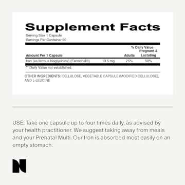 Needed. Prenatal Iron Supplement - Pregnancy, Breastfeeding, Postpartum - Aids Energy, Birth Weight & Baby's Neural Development - Non-Constipating & Gentle on Stomach - Flexible Dosing for Pregnancy