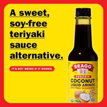 Bragg Organic Coconut Liquid Aminos Seasoning - 10 fl oz - Soy-Free Teriyaki Sauce Substitute - Perf...