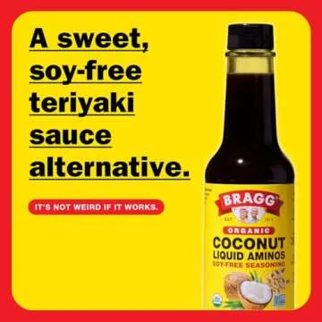 Bragg Organic Coconut Liquid Aminos Seasoning - 10 fl oz - Soy-Free Teriyaki Sauce Substitute - Perf...