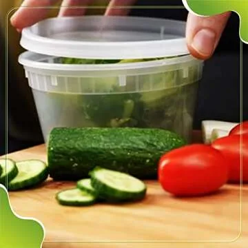 Deli Containers - 40 Sets Leakproof, Microwaveable & Durable