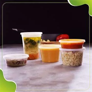 Deli Containers - 40 Sets Leakproof, Microwaveable & Durable