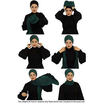 Stylish Aisha's Design Instant Turban Hijab Scarves