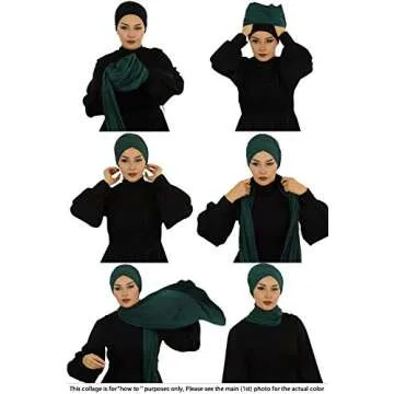 Stylish Aisha's Design Instant Turban Hijab Scarves