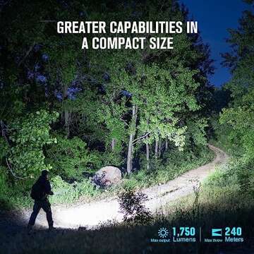 OLIGHT Warrior Mini3 Tactical Flashlight, Dual Switches LED Rechargeable Light with MCC3 Charger, 17...