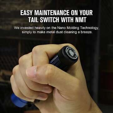 OLIGHT Warrior Mini3 Tactical Flashlight, Dual Switches LED Rechargeable Light with MCC3 Charger, 1750 Lumens Powerful EDC Light for Camping, Emergency and Outdoor (Black)