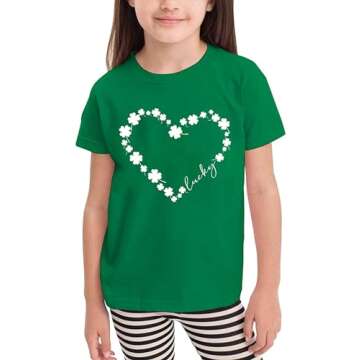 Toddler St Patrick's Day Shamrock T-Shirt for Kids