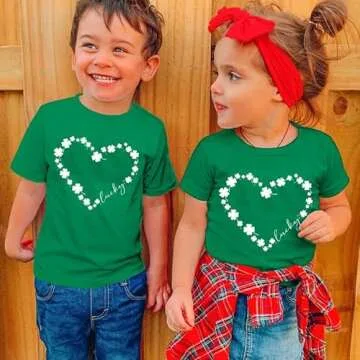 Toddler St Patrick's Day Shamrock T-Shirt for Kids