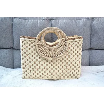 Stylish QZUnique Hand-woven Straw Bag for Everyday Use