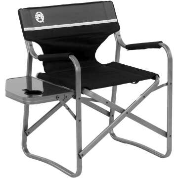 Coleman Camp Chair with Side Table for Outdoor Use