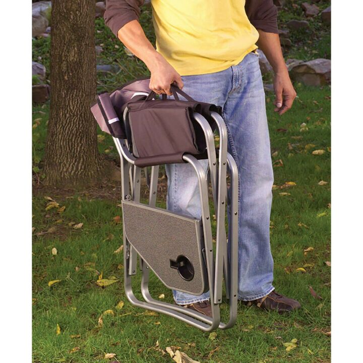 Coleman Camp Chair with Side Table for Outdoor Use