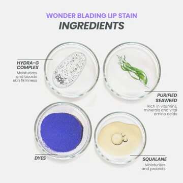 Wonderskin Wonder Blading Lip Stain Peel Off and Reveal Kit - Long Lasting, Waterproof Nude Lip Tint, Transfer Proof Natural Makeup Stain Kit (Whimsical)