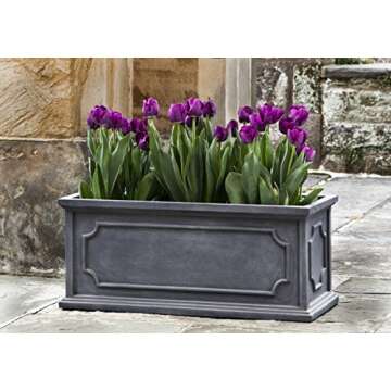 Campania International 94-140-3402 Hampshire Window Box, Medium, Lead Finish
