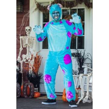 Disguise mens Sulley Costume, Blue, X-Large
