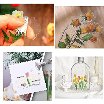 80 Natural Flower Stickers for Creative Projects