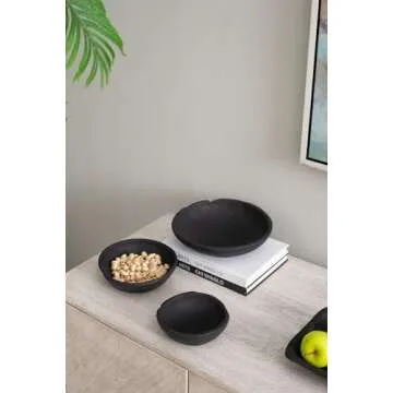 Handcarved Teak Wood Nesting Bowls | Home Decor Accent