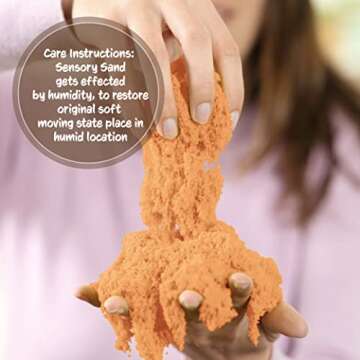 Sensory Sand Orange Bulk Refill - Moldable Fun for Indoor and Outdoor Play