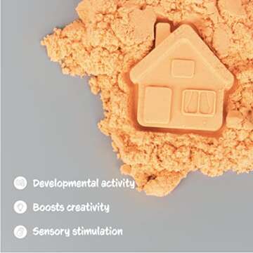 Sensory Sand Orange Bulk Refill - Fun for Kids 2-8