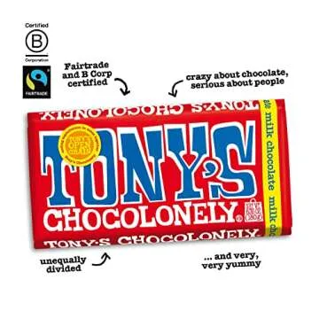 Tony's Chocolonely Assortment - Hazelnut, Dark Pretzel & Toffee, Caramel Sea Salt, Chocolate Bars, N...