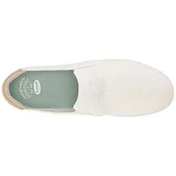 Dr. Scholl's Shoes Women's Madison Sneaker, White Knit, 8.5