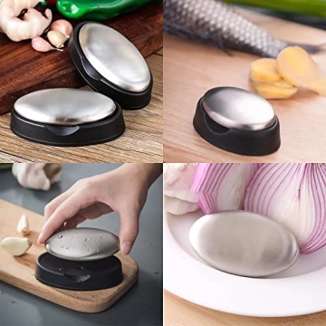 Stainless Steel Soap Bar - 5 Pack for Odor Removal