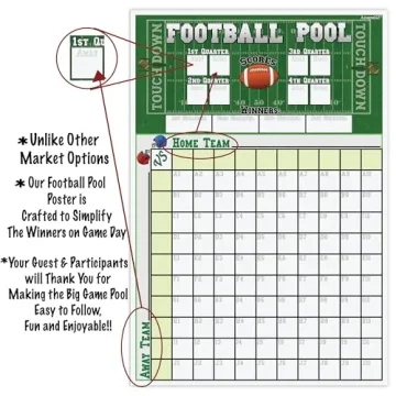 Football Pool Poster for Epic Game Day Fun