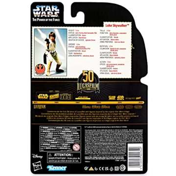 Star Wars Lucas Film 50th Anniversary Black Series "Power of the Force" 6" Action Figure Luke Skywalker