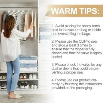 TAILI Jumbo Vacuum Storage Bags 4 Pack - Space Saving