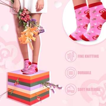 Cute Heart Socks Gift Set for Valentine’s Day