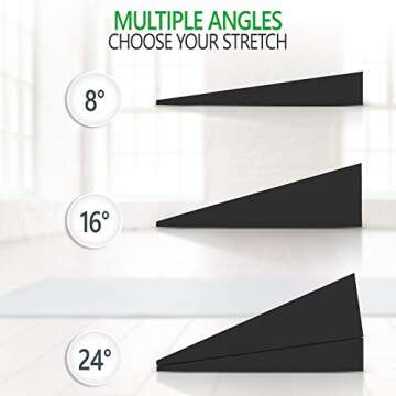 Lumia Wellness Adjustable 13" Foam Incline Slant Boards 4pc set - Professional Large Yoga Foam Wedge...