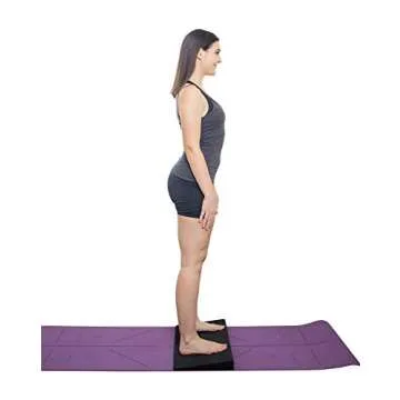 Lumia Wellness Adjustable 13" Foam Incline Slant Boards 4pc set - Professional Large Yoga Foam Wedge for Leg, Calf, Ankle, and Foot Stretching