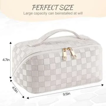 SFXULIX Large Capacity Travel Cosmetic Bag - Stylish & Durable