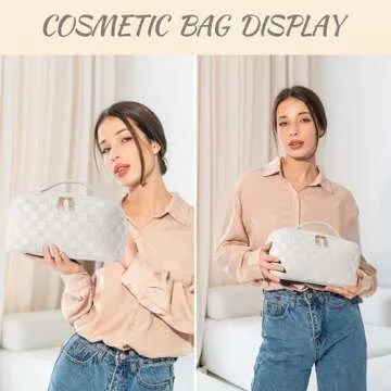 SFXULIX Large Capacity Travel Cosmetic Bag - Stylish & Durable