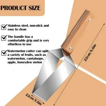 Triangle Watermelon Cutter - Stainless Steel Kitchen Tool