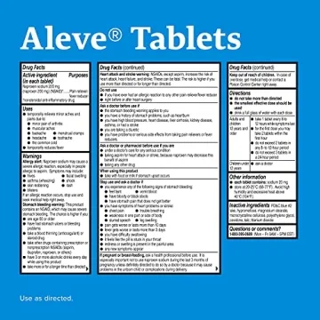 Aleve Pain Relief Double Pack - 200 ct for Lasting Relief