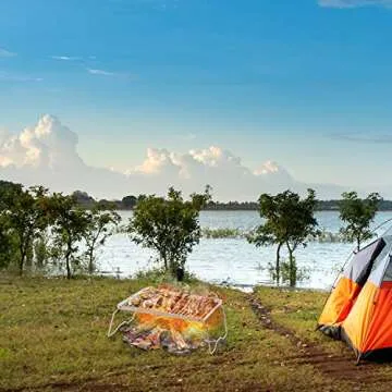 CAMPMAX Campfire Grill - Portable Camping Essential