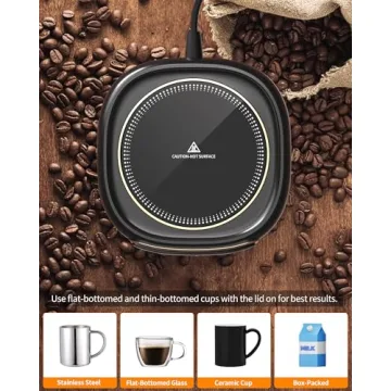 Coffee Mug Warmer with 3 Heat Settings - Auto Shut Off