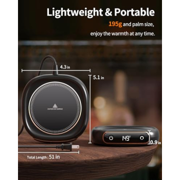 Coffee Mug Warmer with 3 Heat Settings - Auto Shut Off