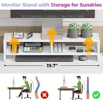 SEDETA L Shaped Computer Desk with Storage & Power Ports