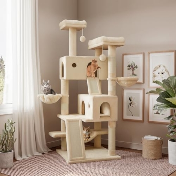 SHA CERLIN 65in Cat Tree - Activity Center for Cats