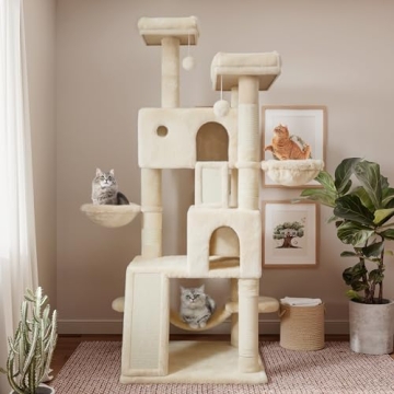SHA CERLIN 65in Cat Tree - Activity Center for Cats