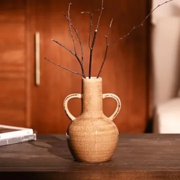 VICTOR & TERESA Rustic Ceramic Vase for Home Decor
